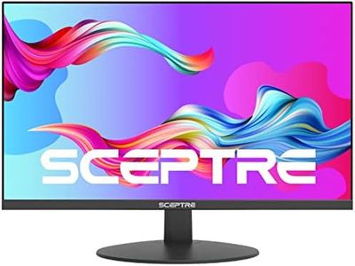 Sceptre IPS 24-Inch Business Computer Monitor 1080p 75Hz with HDMI VGA Build-in Speakers, Machine Black (E248W-FPT)