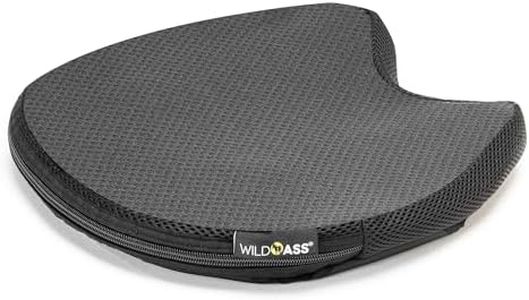 Wild Ass Saddle Airgel – Motorcycle Seat Cushion, Ergonomic Air-Adjusting Pad with Straps, Universal Fit for Ultimate Rider Comfort & Relief, Cool Flow Motorcycle Accessory for Long Rides – Black