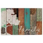 Family First & Forever Multicolor Tree Rustic 16 x 24 Wood Pallet Design Wall Art Sign