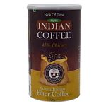 Nick of Time Traditional South Indian Chicory Filter Coffee Powder (55:45 Coffee Chicory Ratio) 100% Arabica AA Grade Dark Roast | Balanced Flavor & Aroma (500g|17.63 oz)