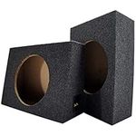 Single 12" Subwoofer Standard Cab Truck Sub Box Enclosure Two Pack (2 Items)