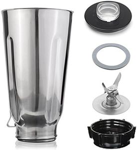 Blendin 5 Cup Replacement Stainless Steel Jar Set, Compatible with Oster & Osterizer Blenders