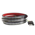FICBOX LED Tailgate Light Bar Triple Row, 60 Inch Tail Light Bar Brake, Turn Signal, Running, Reverse Backup 5 Function Tail Lights Strip for Cargo Pickup Truck SUV RV Boat,No Drill Install