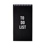 Papboo Easy to Carry To-Do List, Planner, Check list With 80 Printed Sheets Matte Finished Cover (Black)