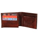 Da leather villa | Genuine Leather Wallet | Credit & Debit Card | Coin Pocket | For Men & Boys Color Brown