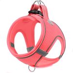 Joytale Step in Dog Harness,Soft Mesh Reflective Breathable Vest Harnesses,Easy Walk Harness with Safety Buckle for Small and Medium Dogs,M,Pink