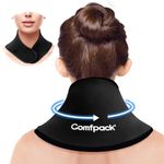 Comfpack Neck Ice Pack Wrap Gel Reusable Neck Ice Pack for Pain Relief, Hot Cold Therapy for Neck Injuries, Swelling, Sprains, Tonsil Removal, Inflammation, Cervical Surgery