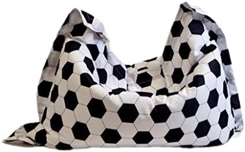 MaxiBean Large Bean Bag Chair for Kids and Children - Gaming BeanBag Cushion with Filling Beans Included, Perfect for Living Room, Bedroom, Garden Room, and Outdoor Use Weather Resistant - Football