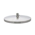 Daylight Company D52107 Slimline Table Base, Metal, Brushed Steel