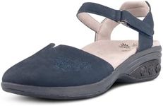 Therafit Morgan Women's Nubuck Leather Casual Shoe Navy Nubuck / 10