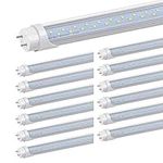 (12 Packs) Kihung T8 Led Bulbs 4 Foot, Type B Tube, 24W 3120LM 6000K, Daylight White Led Tube Lights 4ft, Ballast Bypass, Dual-end Powered, T8 T10 T12 Led 4ft Replacement Fluorescent Bulbs