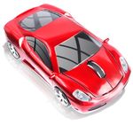 Usbkingdom 2.4GHz Sport Car Shape Mice Wireless Mouse Optical USB Gaming Mouse for PC Laptop Red