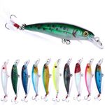 LURESMEOW Jerkbait Fishing Lures, Jerk Baits for Bass Fishing,Top Water Bass Fishing Lures for Bass Trout Walleye Lures, Jerk Bait 10pcs with Box