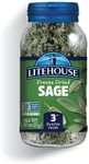 Litehouse Freeze Dried Sage - Substitute for Fresh Sage, Jar Equal to 3 Sage Fresh Bunches, Organic, Sage Seasoning, Non-GMO, Gluten-Free - 0.30 Ounce