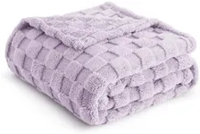 Bedsure Lavender Fog Fleece Blanket