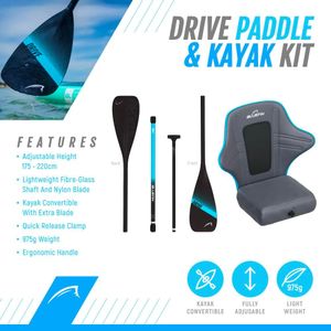 Bluefin Cruise 10'8 Adult SUP Paddle Board – Kayak Seat, Portable Package