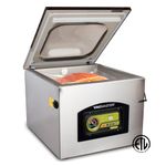 Vacmaster VP320 Commercial Countertop Chamber Vacuum Sealer Machine, ½ HP Oil Pump, 16” Seal Bar, 10 Programmable Settings, Large Vacuum Food Sealer Machine for Liquids, Meats & Sous Vide