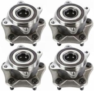 Supagat Wheel Hub & Bearing Assembly 4pcs Front and Rear Left Driver Right Passenger Side Steel 5 X 4.5 in Set for Suzuki for Grand Vitara 2.4L 2393CC l4 GAS DOHC Naturally Aspirated 2010