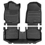 TuxMat - For Kia Forte/Forte 5 2019-2024 Models - Custom Car Mats - Maximum Coverage, All Weather, Laser Measured - This Full Set Includes 1st and 2nd Rows