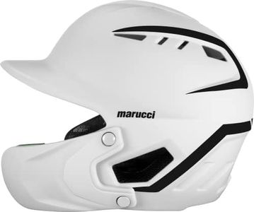 Marucci DuraVent Two-Tone Batting Helmet, NOCSAE Certified, White, Senior