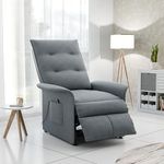 Green Soul Flexy | Single Seater Electric Motorized Recliner Chair with Luxuriously Padded Body and Premium Comfort | Suede Fabric|3 Years Warranty (Dark Grey) with Installation