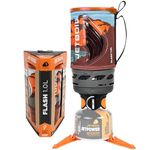 Jetboil Flash 1.0L Portable Fast Boil Stove for Camping and Backpacking with 1-Step Auto Ignition, Propane/Isobutane Burner with Cooking Cup, Mountainscape