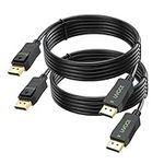 UVOOI DisplayPort Cable 10ft 2-Pack