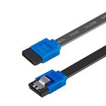 SATA Cable III, BENFEI SATA Cable III 6Gbps Straight HDD SDD Data Cable with Locking Latch 18 Inch Compatible for SATA HDD, SSD, CD Driver, CD Writer