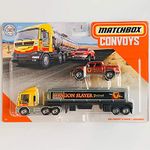 matchbox convoys series mbx cabover & tanker with badlander- Multi color