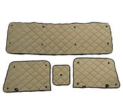 ZenEclipse Freightliner Classic, Classic XL, FLD 112/120/132 Blackout Insulated Interior Window Covers - WCT-1106-P (Tan-Includes Peeper)