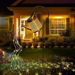 Comius Sharp Luces Solares Para Regadera Al Aire Libre, Lamparas Solares Exterior Jardin, Regadera Solar A Prueba De Agua Luces De Hadas Jardín Camino Balcón Adornos Luces Solares（Cálido）