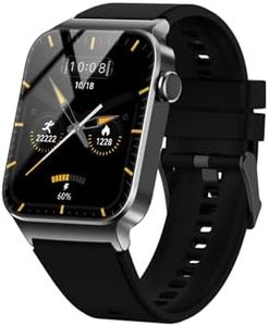 STECEi Smartwatch Herren Damen, 1,85'' HD Touchscreen Smart Watch mit Bluetooth Anrufe, 110+ Sportmodi Fitnessuhr mit Herzfrequenz Schlafüberwachung Schrittzähler, IP68 Wasserdicht Tiefschwarz