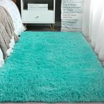 Teal Shaggy Rug