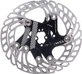 YBEKI Bike Disc Brake Rotor 140mm 160mm 180mm 203mm Heat Dissipation disc Brake Rotor with 6 Bolts for Road Bike Mountain Bike MTB BMX Stainless Steel Bicycle Rotor (black, 160mm)