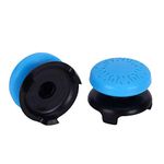 Eboxer 2Pcs Thumbstick Extender for PS5, 3D Texture Thumb Grip Stick Joystick Thumbstick for Playstation 5 Controller (Blue)