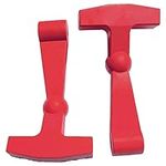 2-Pack Replacement Lid Latches Compatible With Yeti and RTIC Hard Coolers, Designed and Manufactured - Larger, Ergonomically Improved Design That Fits all Yeti Tundra Coolers (Red)