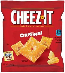 Cheez-It Baked Snack Cheese Crackers, Original, Single Serve, 1.5 oz Bags (8 Count)(Pack of 6)