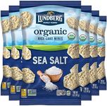 Lundberg Organic Rice Cake Minis, Original Sea Salt – Mini Rice Cakes, Healthy Snacks for Adults and Kids, Vegan Snacks, Gluten-Free, Healthy Food for Snacking & Dipping, 5 Oz (Pack of 6)