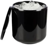 drinkstuff Round Insulated Ice Bucket, Black, 4Ltr
