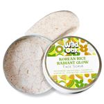 WILD OAK Korean Rice Face Scrub | Glass Skin & Brightens | Anti Aging & Anti Wrinkles | Calendula, Ashwagandha & Shea Butter | Hydrating & Moisturizing Face Scrub | 100 Gms