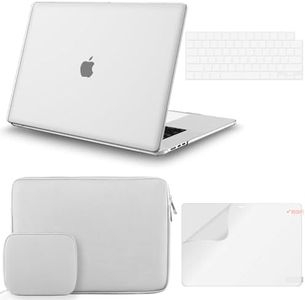 iCasso Compatible with MacBook Air 15 inch Case 2023 Release A2941 M2 Chip, Hard Shell Case, Sleeve, Screen Protector, Keyboard Cover for MacBook Air 15.3'' with Small Bag, Clear