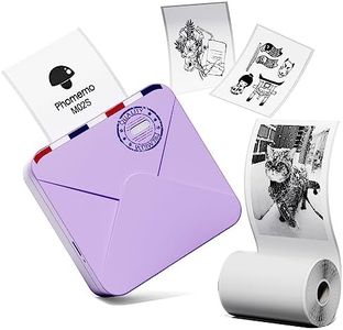 Phomemo M02S Mini Printer Photo Printer Bluetooth Portable Printer, 300DPI Printer with Three Paper Sizes, Compatible with Phone&Tablet, for Bullet Journal, Art Education,