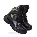 ICEBULL LEATHER JECO012 BLACK CHAIN BOOTS FOR MEN (numeric_11)