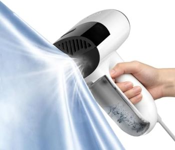 Vacuum Steamer for Clothes, 5500Pa Suction Handheld Portable Travel Steamers for Clothes, 3 in 1 Steaming & Ironing& Clean Dust Garment Steamer, Lightweight, Multiple Mode (for 110V), White