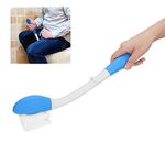 Bottom Bum Wiper, Foldable Long Range Comfort Wiper Toilet Paper Grip Self Wipe Assist Holder for Elderly and Pregnant Women