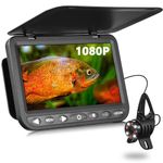 MOQCQGR 7'' Underwater Fishing Camera w/DVR- [Upgrade HD 1080P] Ice Fishing Camera Underwater w/ 10,000mAh Li-Battery, USB-C Charging Port, Portable Ice Fishing Fish Finder for Ice Lake Boat Fishing