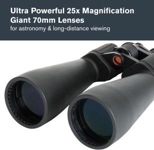 Celestron SkyMaster 25x70mm Binoculars – Porro Prism, Multi-Coated Lens, Black
