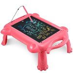 RaceGT 12 Inch LCD Writing Tablet with Detachable Legs and Tablet Drawing Board/Pad for Kids, Doodle Board for Boys and Girls, Birthday Gift, Ideal Educational Toys for Toddlers Aged 3 4 5 6 7 8(Pink)