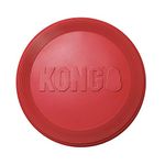 KONG Flyer for Dogs, Durable Classic Natural Rubber Flying Disc, Perfect Frisbee for Outdoor Fetch, Safer Than Traditional Frisbee, Promotes Exercise, Dynamic Rebound for Interactive Play, Large