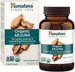 Himalaya Organic Arjuna Herbal Supplement, Cardiovascular Support, Blood Pressure Maintenance, Heart Health, USDA Certified Organic, Non-GMO, Vegan, 700 mg, 60 Plant-Based Caplets, 60 Day Supply